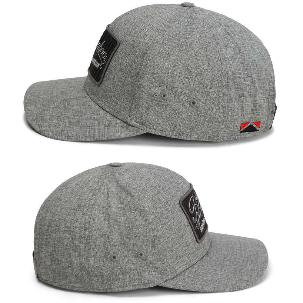 Big Bamboo Fly Rod Heathered 6 - Panel Fly Fishing Patch Cap - Get Tight Gear