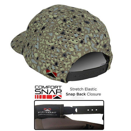 Big Foot Squatch Perforated Fishing 6 - Panel Rope Cap Tan - Get Tight Gear