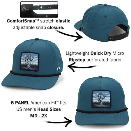 Bigfoot Backpacker 5 - Panel Rope Cap - Get Tight Gear
