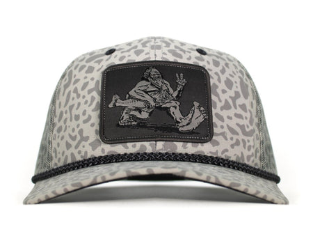 Bigfoot Bass Squatch Fishing 6 - Panel Rope Cap - Get Tight Gear