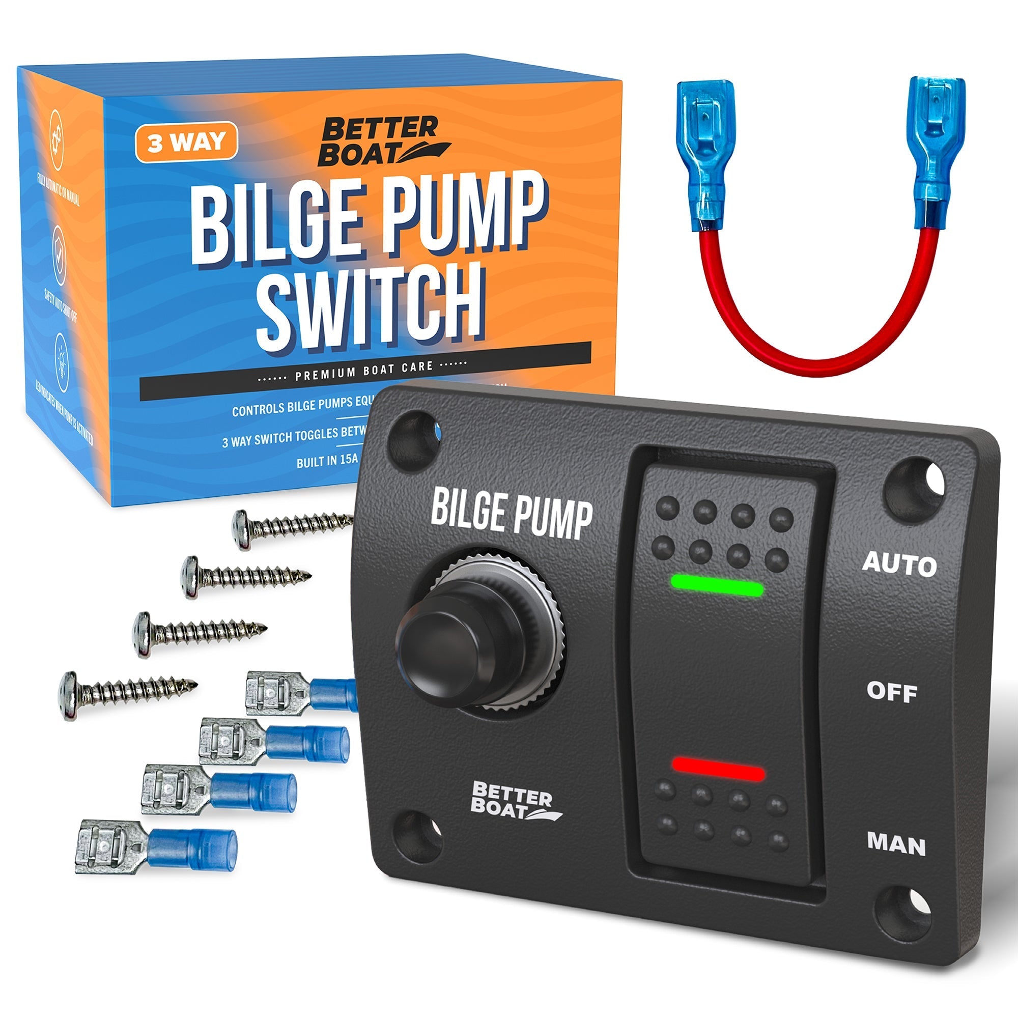 Bilge Pump Switch 3 Way - Get Tight Gear