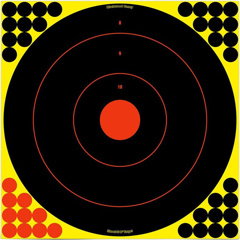 Birchwood Casey Shoot - N - C Target Bullseye 17.25 in. 5 pk. - Get Tight Gear