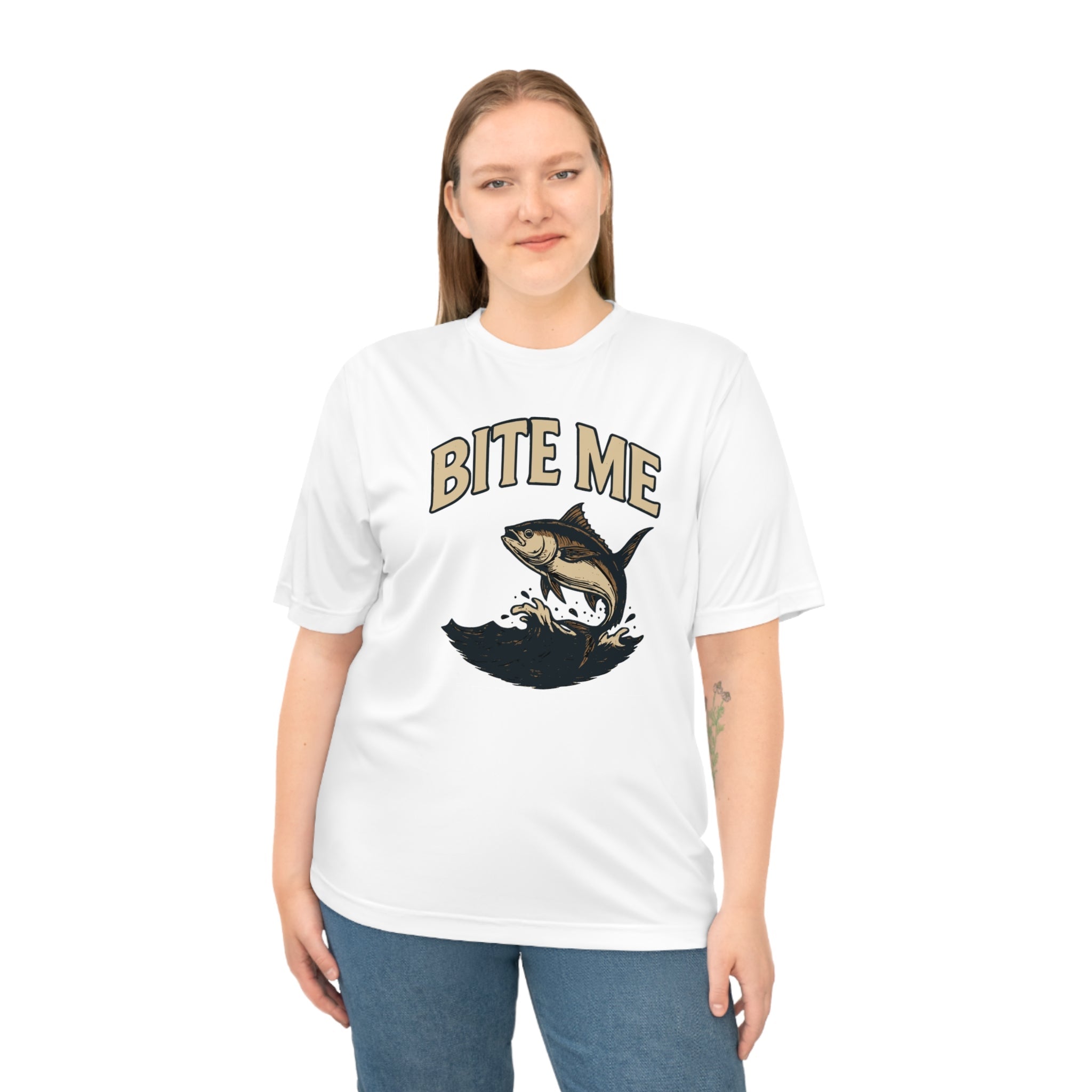 Bite Me Fishing Performance T-Shirt for Anglers - Get Tight Gear