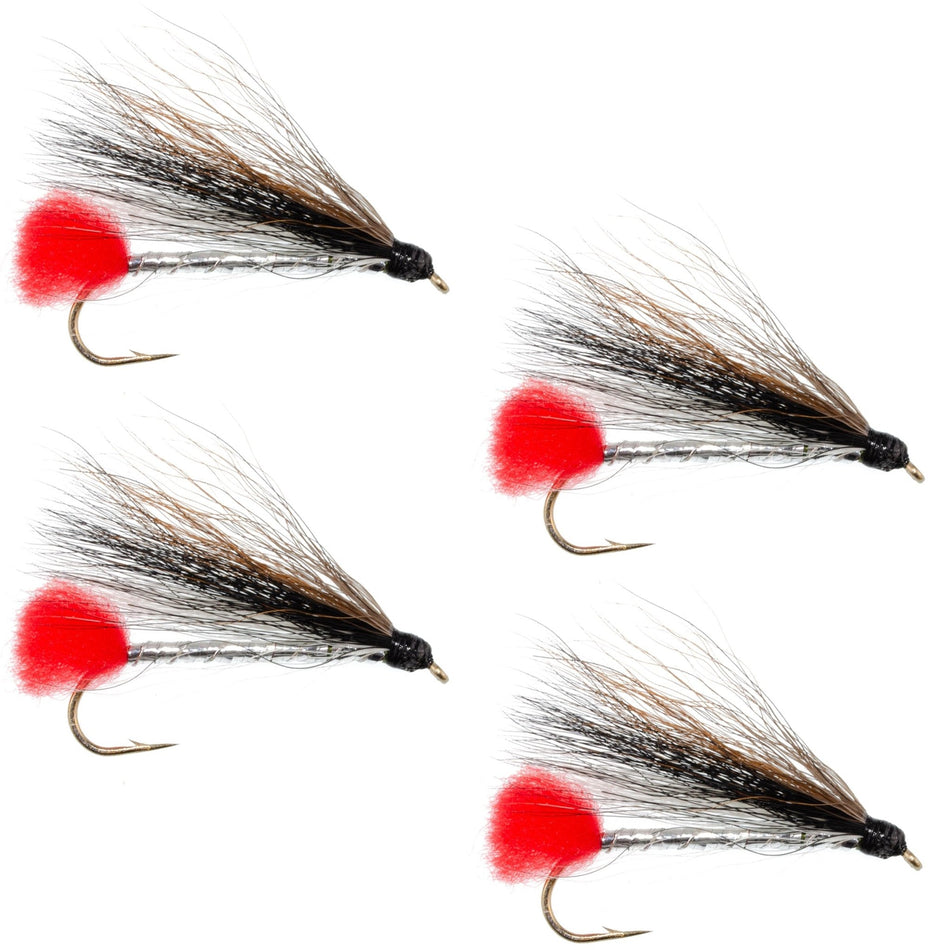Black Nose Dace Classic Streamer Flies - Set of 4 - Hook Size 4 - Get Tight Gear