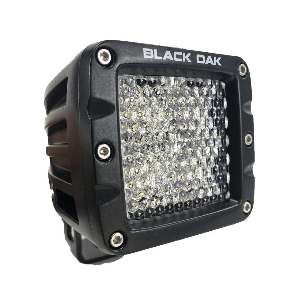 Black Oak 2" LED Pod Light - Diffused Optics - Black Housing - Pro Series 3.0 - Get Tight Gear