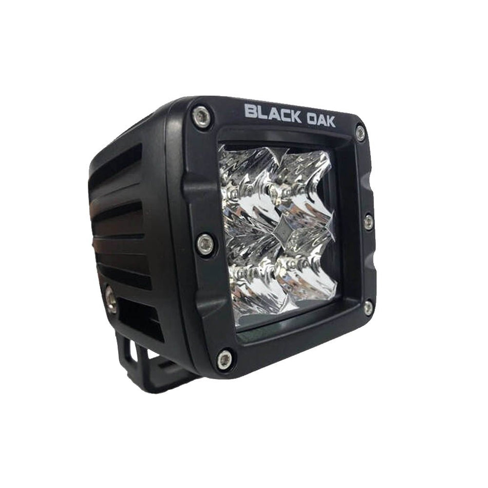 Black Oak 2" LED Pod Light - Spot Optics - Black Housing - Pro Series 3.0 - Get Tight Gear