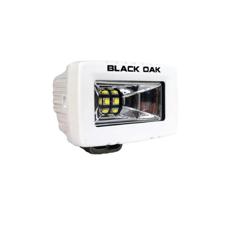 Black Oak 2" Marine Spreader Light - Scene Optics - White Housing - Pro Series 3.0 - Get Tight Gear