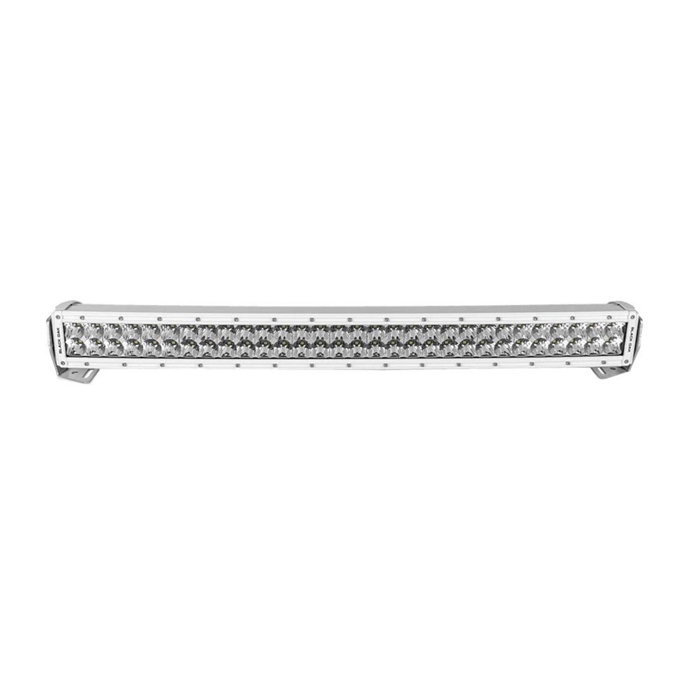 Black Oak 30" Marine Curved Double Row LED Light Bar - Spot Optics - White Housing - Pro Series 3.0 - Get Tight Gear
