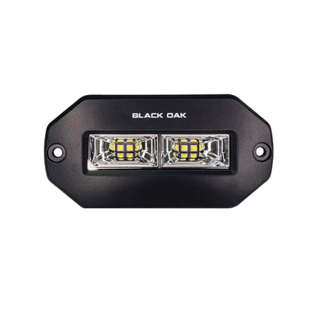Black Oak 4" Marine Flush Mount Spreader Light - Black Housing - Pro Series 3.0 - Get Tight Gear