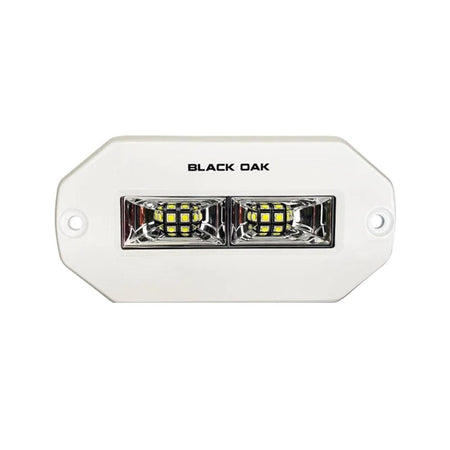 Black Oak 4" Marine Flush Mount Spreader Light - White Housing - Pro Series 3.0 - Get Tight Gear