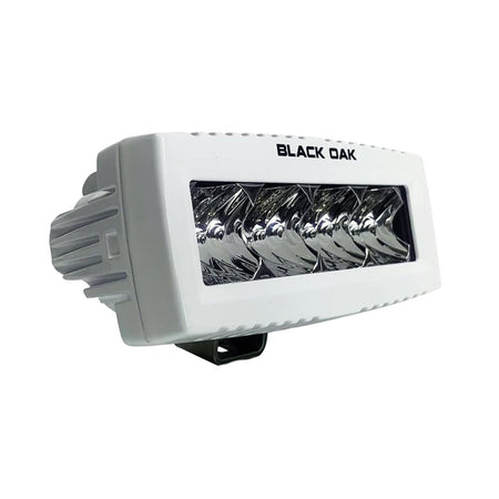 Black Oak 4" Marine Spreader Light - Flood Optics - White Housing - Pro Series 3.0 - Get Tight Gear