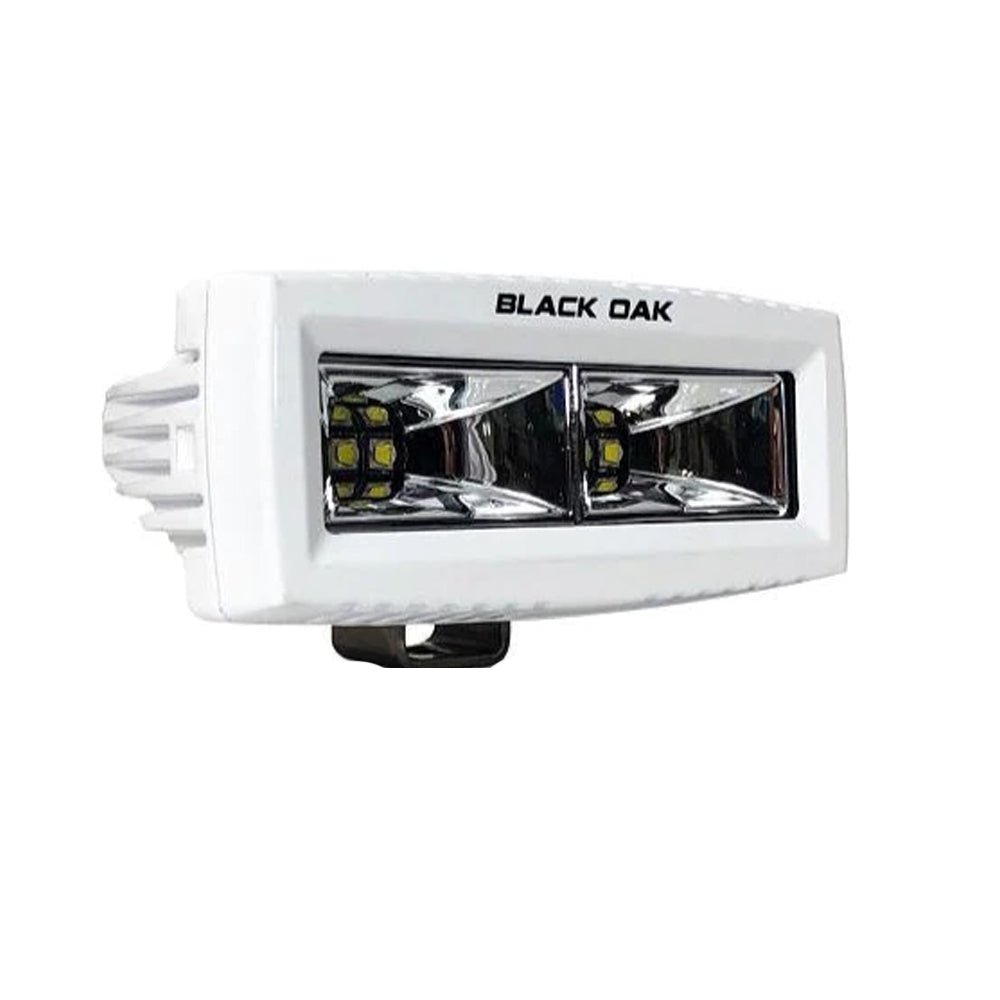 Black Oak 4" Marine Spreader Light - Scene Optics - White Housing - Pro Series 3.0 - Get Tight Gear