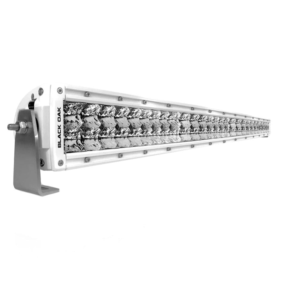 Black Oak 60" Double Row LED Bar - Pro Series 2.0 - 5W Combo White - Get Tight Gear