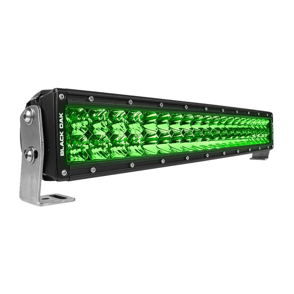Black Oak Curved Double Row Combo Green Hog Hunting 20" Pro Series 3.0 LED Light Bar - Get Tight Gear