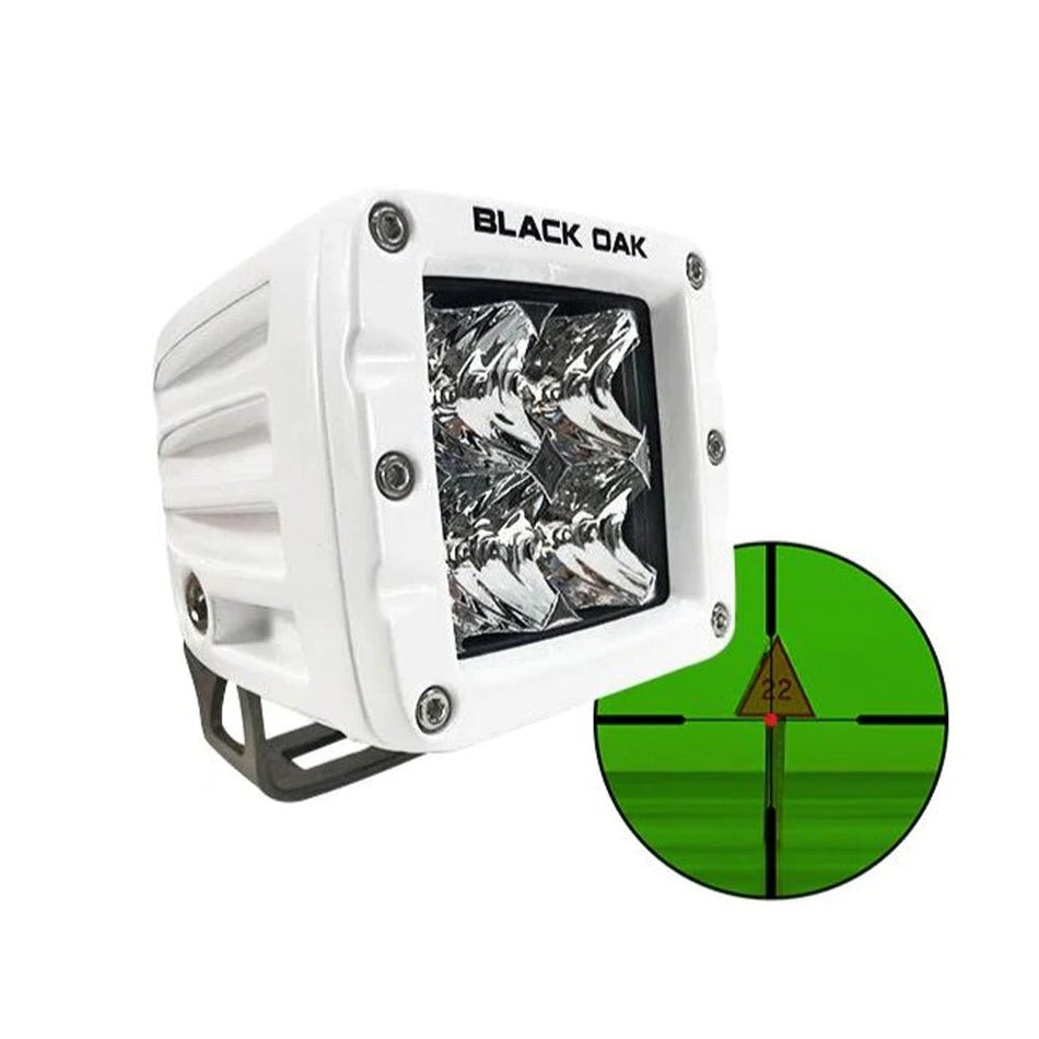 Black Oak Pro Series 3.0 2" 850nm Infrared Marine Pod Light - Flood Optics - White Housing - Get Tight Gear