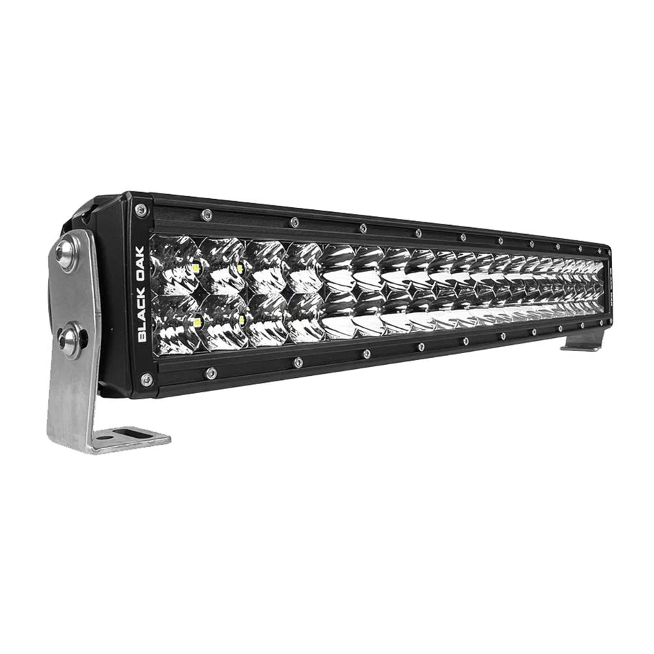Black Oak Pro Series 3.0 Curved Double Row 20" LED Light Bar - Combo Optics - Black Housing - Get Tight Gear