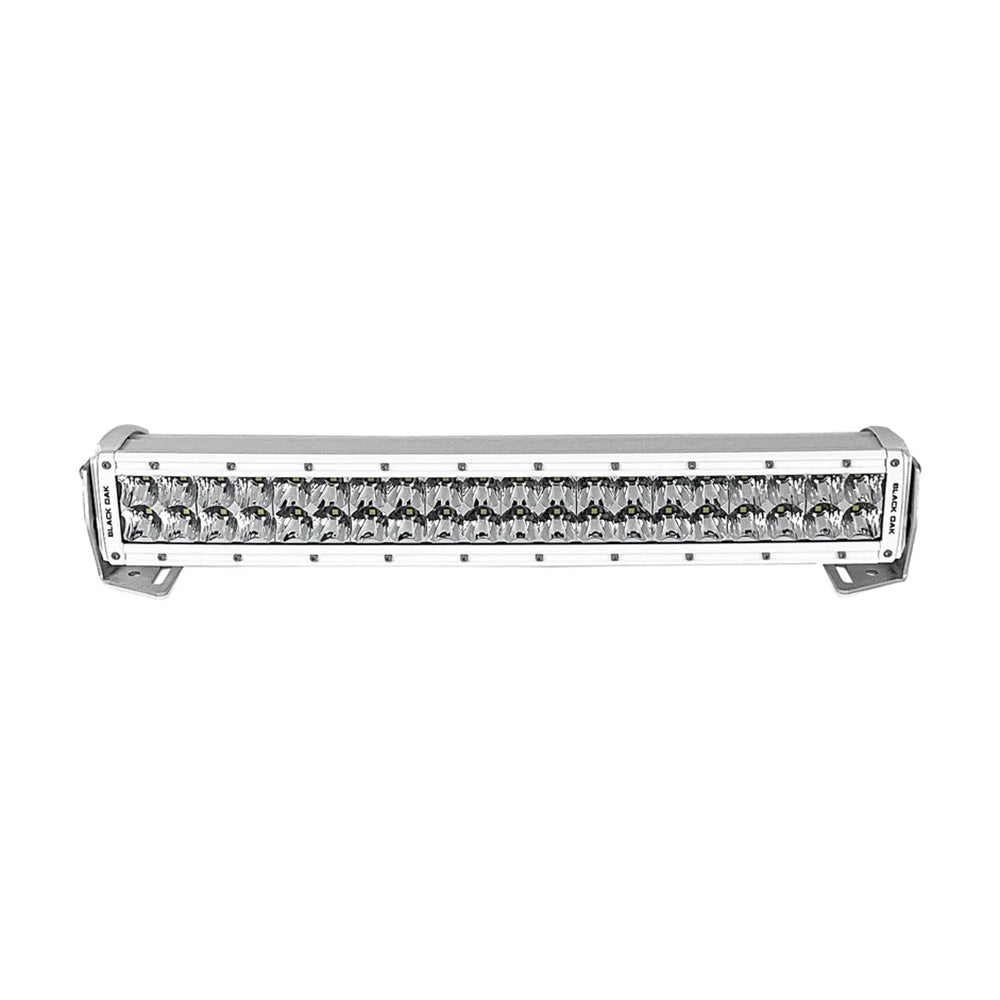 Black Oak Pro Series 3.0 Curved Double Row 20" LED Light Bar - Combo Optics - White Housing - Get Tight Gear