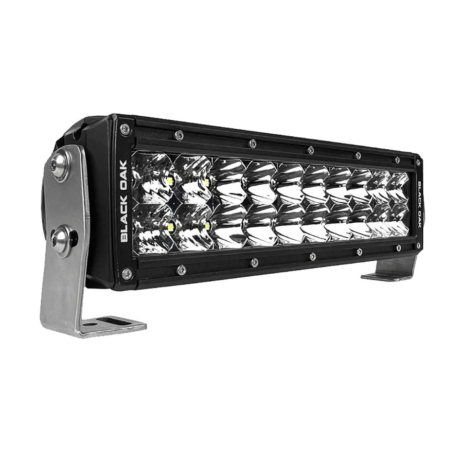 Black Oak Pro Series 3.0 Double Row 10" LED Light Bar - Combo Optics - Black Housing - Get Tight Gear