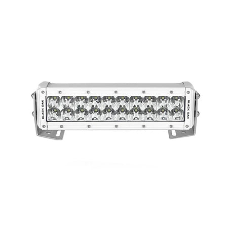 Black Oak Pro Series 3.0 Double Row 10" LED Light Bar - Combo Optics - White Housing - Get Tight Gear