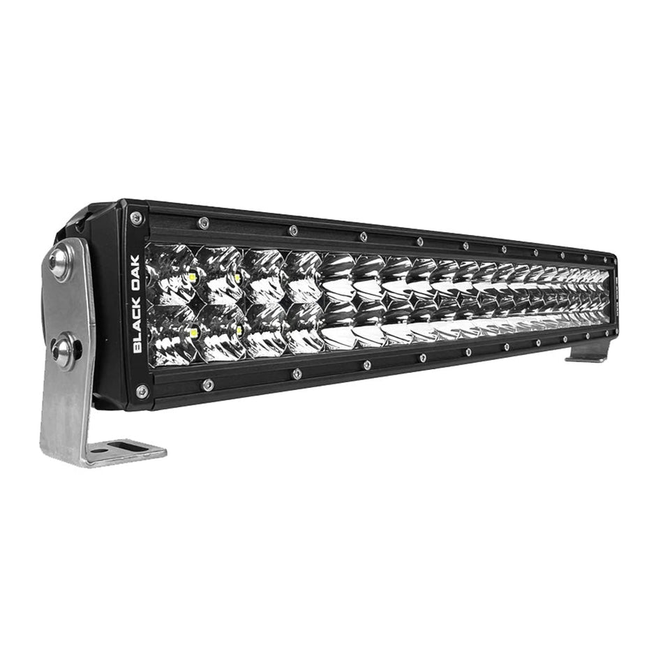 Black Oak Pro Series 3.0 Double Row 20" LED Light Bar - Combo Optics - Black Housing - Get Tight Gear
