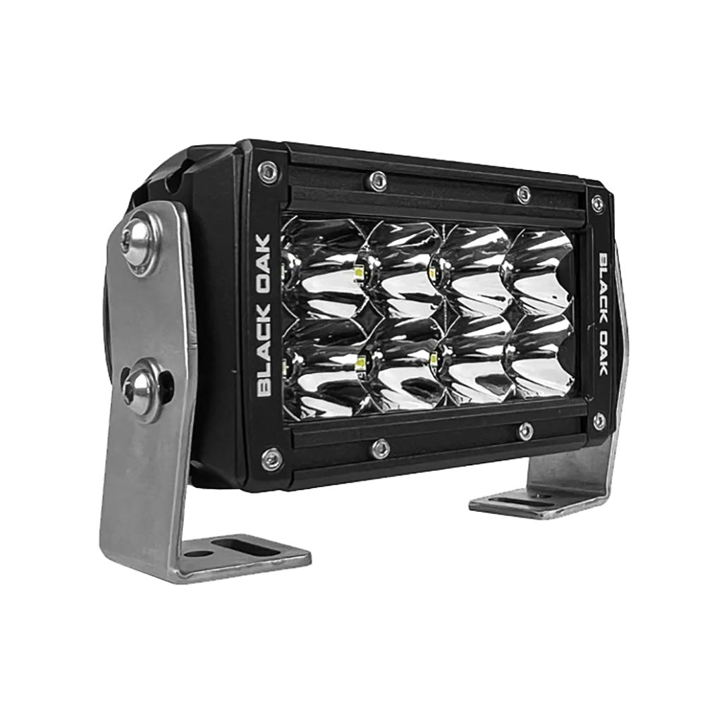 Black Oak Pro Series 3.0 Double Row 4" LED Light Bar - Spot Optics - Black Housing - Get Tight Gear