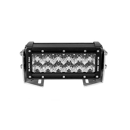 Black Oak Pro Series 3.0 Double Row 6" LED Light Bar - Combo Optics - Black Housing - Get Tight Gear