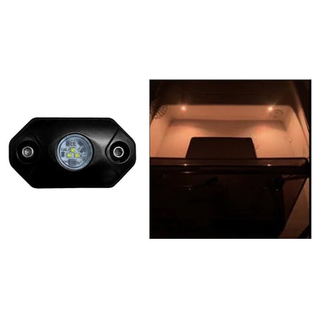 Black Oak Rock Accent Light - Amber - Black Housing - Get Tight Gear