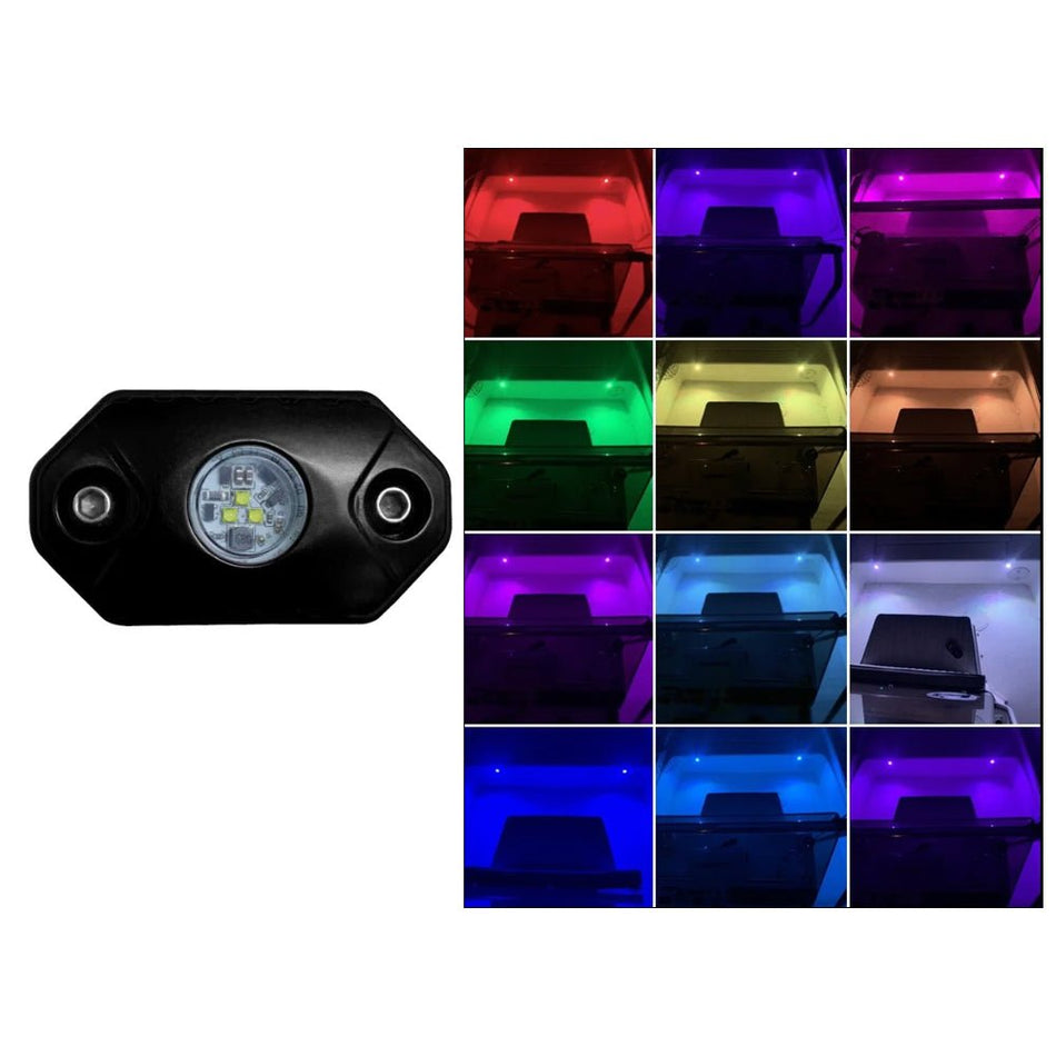 Black Oak Rock Accent Light - RGB - Black Housing - Get Tight Gear