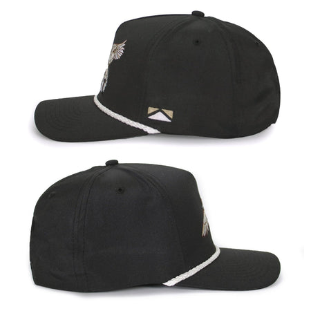 Black Pintail Performance Rope Cap - Get Tight Gear