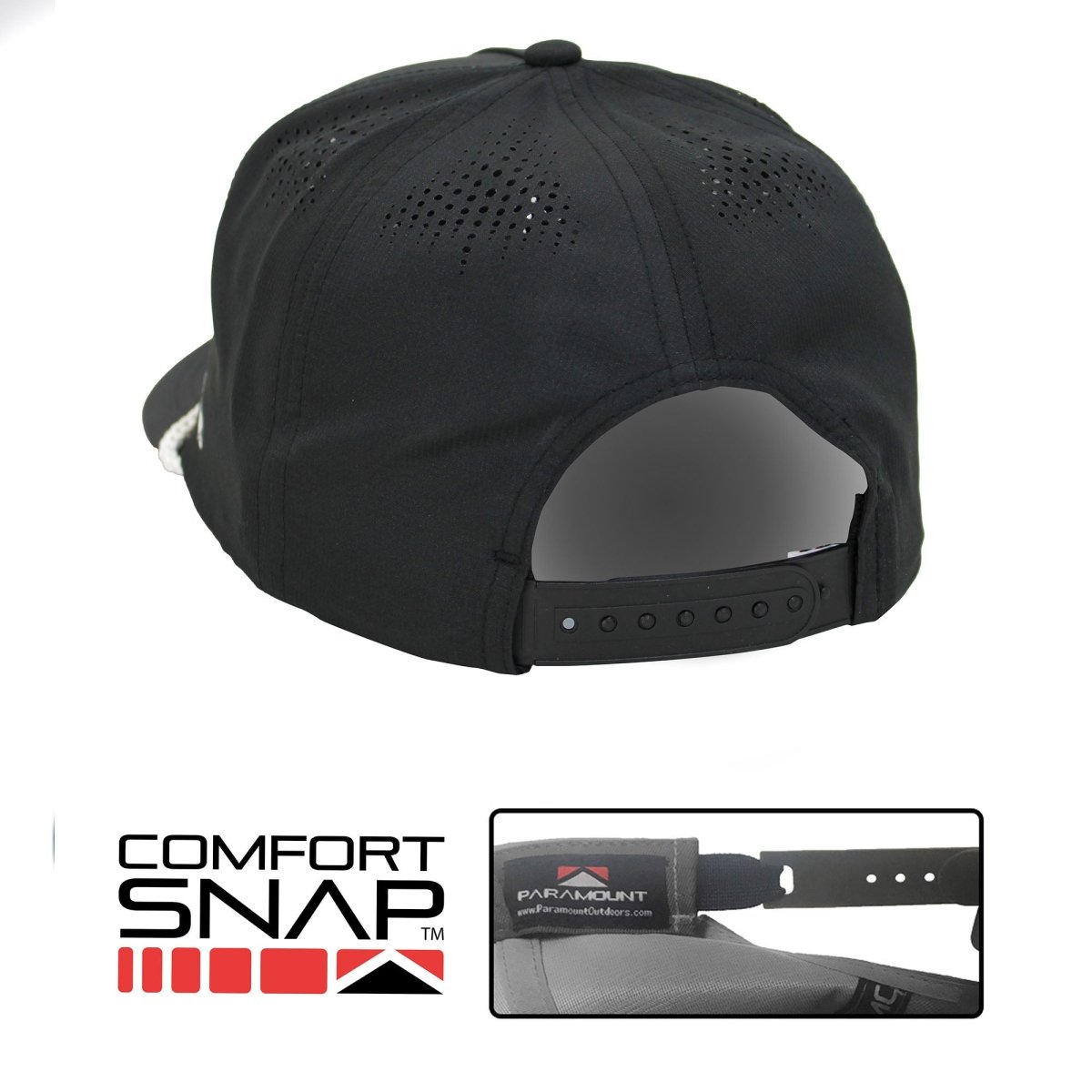 Black Pintail Performance Rope Cap - Get Tight Gear