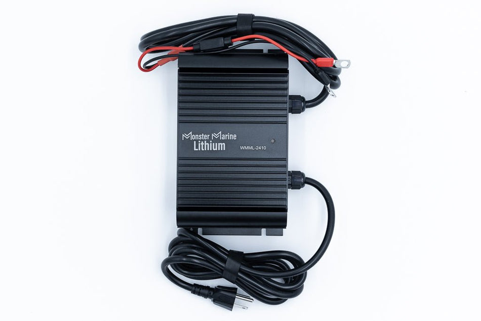 BLACK WIDOW 24V 10A Waterproof Lithium Battery Charger - Get Tight Gear