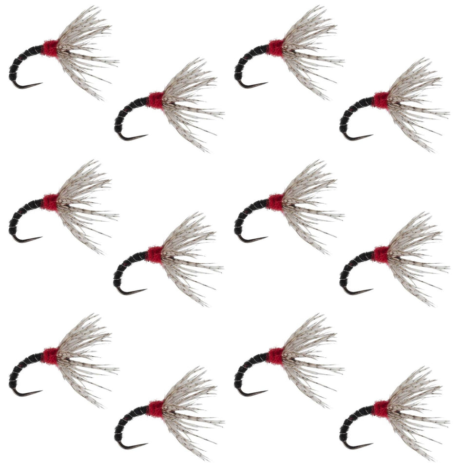 Black Zebra Sakasa Kebari - 12 Tenkara Flies - Size 12 - Get Tight Gear