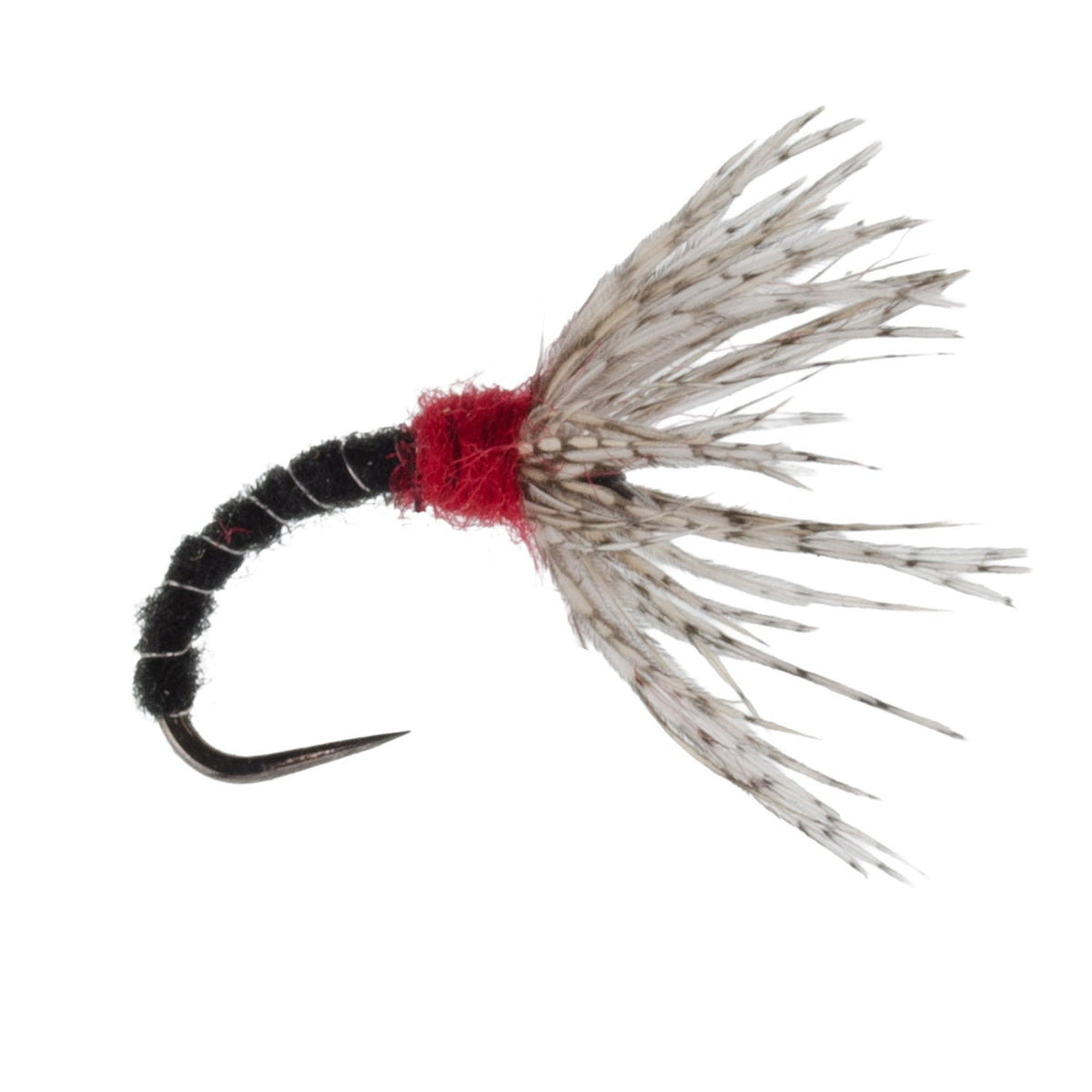 Black Zebra Sakasa Kebari - 6 Tenkara Flies - Size 12 - Get Tight Gear