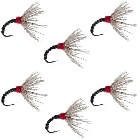 Black Zebra Sakasa Kebari - 6 Tenkara Flies - Size 14 - Get Tight Gear