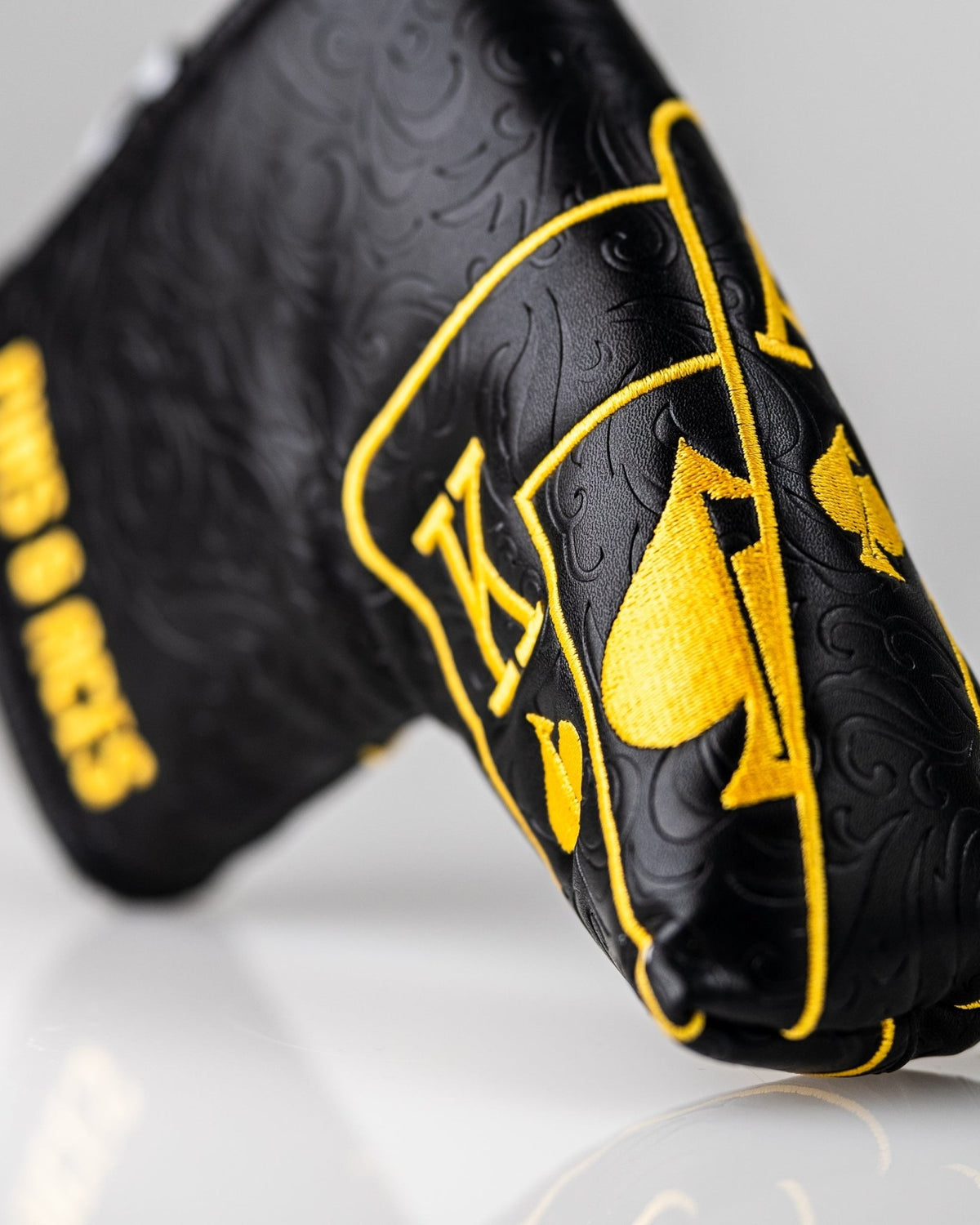 Black/Gold Ace of Spades - Blade Putter Cover - Get Tight Gear