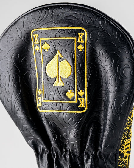 Black/Gold King of Spades - Driver Cover - Get Tight Gear
