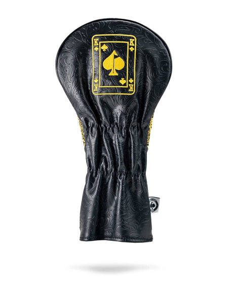 Black/Gold King of Spades - Driver Cover - Get Tight Gear