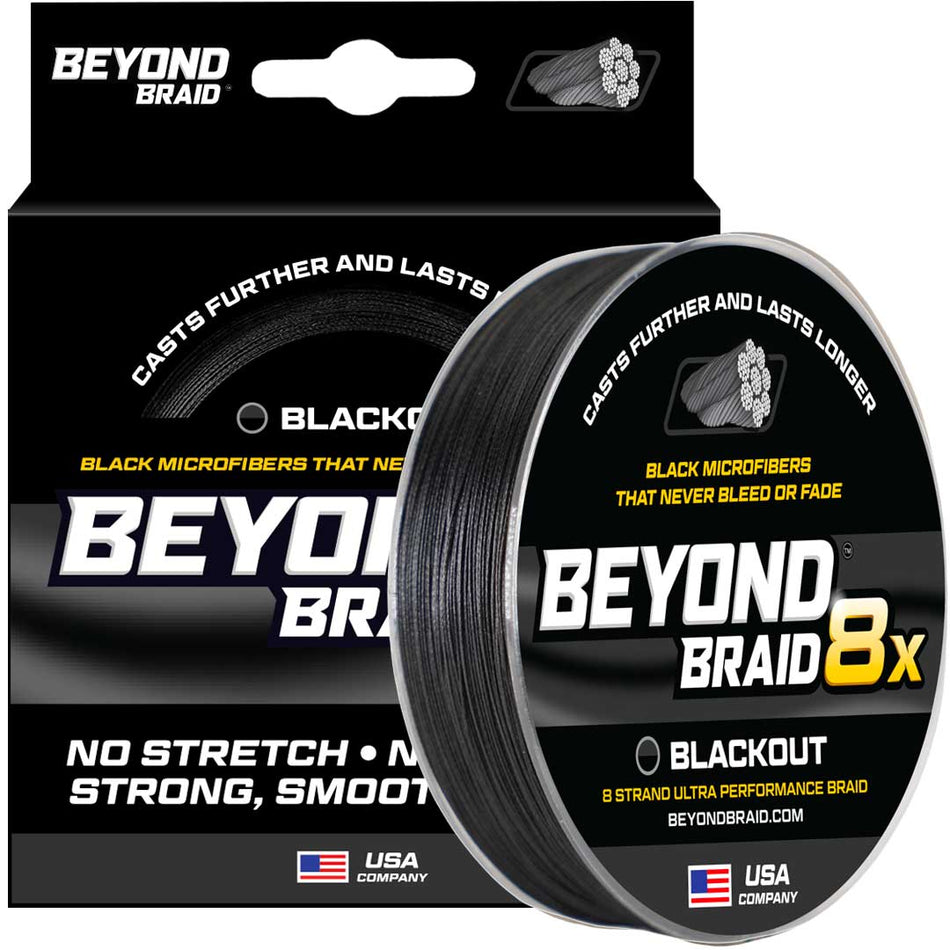 Blackout 8X NO FADE BRAID - Ultra Performance 8 Strand - Get Tight Gear