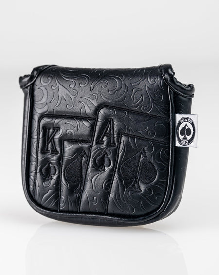 Blackout Ace of Spades - Mallet Putter Cover - Get Tight Gear