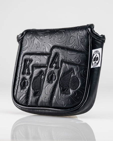 Blackout Ace of Spades - Mallet Putter Cover - Get Tight Gear
