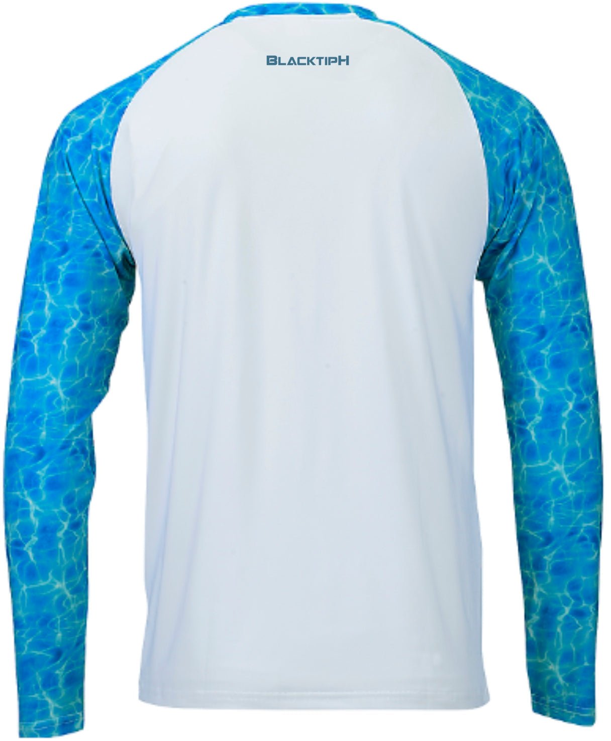 BlacktipH Interlock with UPF 50+ Protection Performance Shirt Shoreline Blue Sleeves - Get Tight Gear