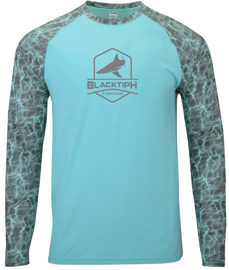 BlacktipH Interlock with UPF 50+ Protection Performance Shirt Shoreline Sleeves Grey - Get Tight Gear