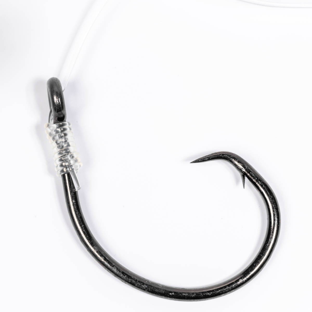 BlacktipH Mustad Live Bait Rigs with 10/0 Black Nickel Circle Hook and Premium Rosco Swivel - Large 5 Pack - Get Tight Gear