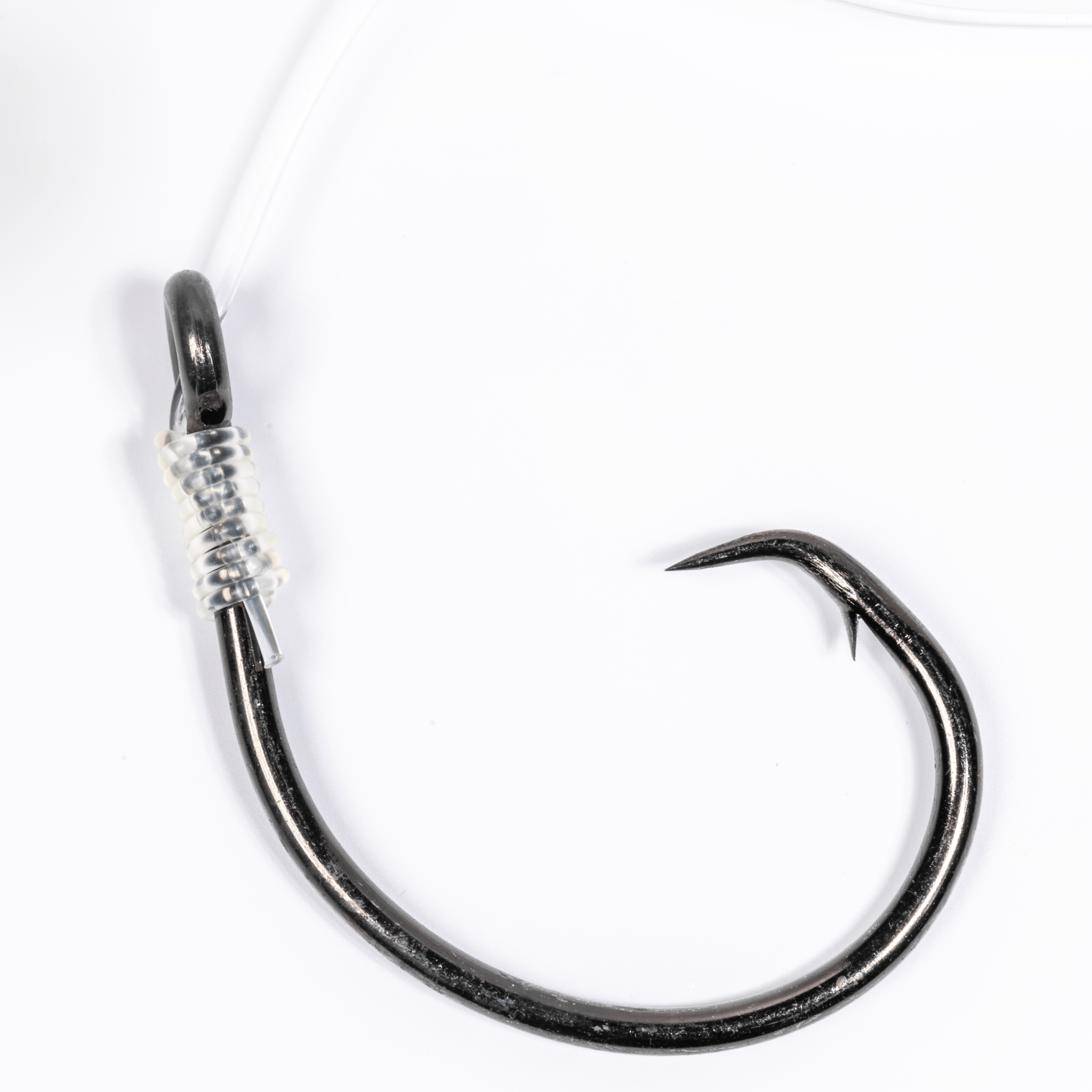 BlacktipH Mustad Live Bait Rigs with 10/0 Black Nickel Circle Hook and Premium Rosco Swivel - Large 5 Pack - Get Tight Gear