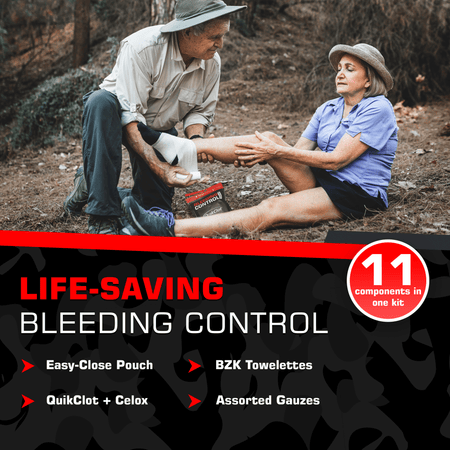 Bleeding Control Zip Pack with QuickClot & CELOX - Get Tight Gear