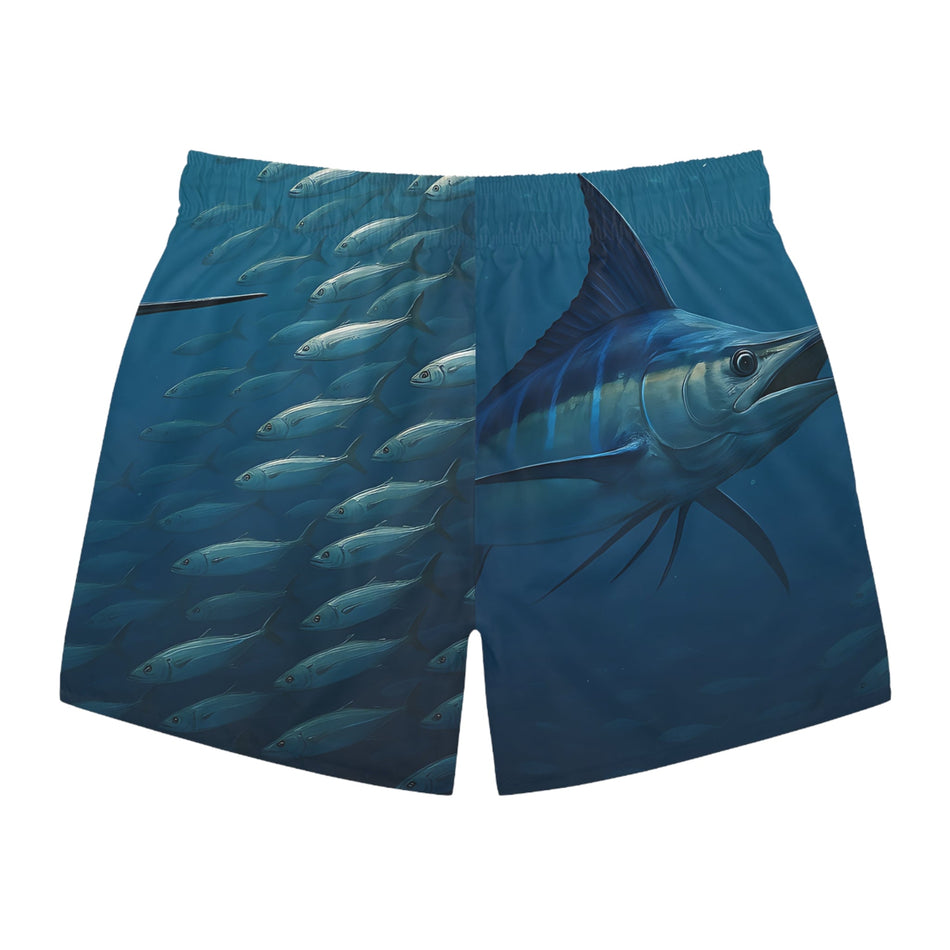 Blue Marlin Fish Swim Trunks - Perfect for Beach Days and Summer Adventures - Get Tight Gear