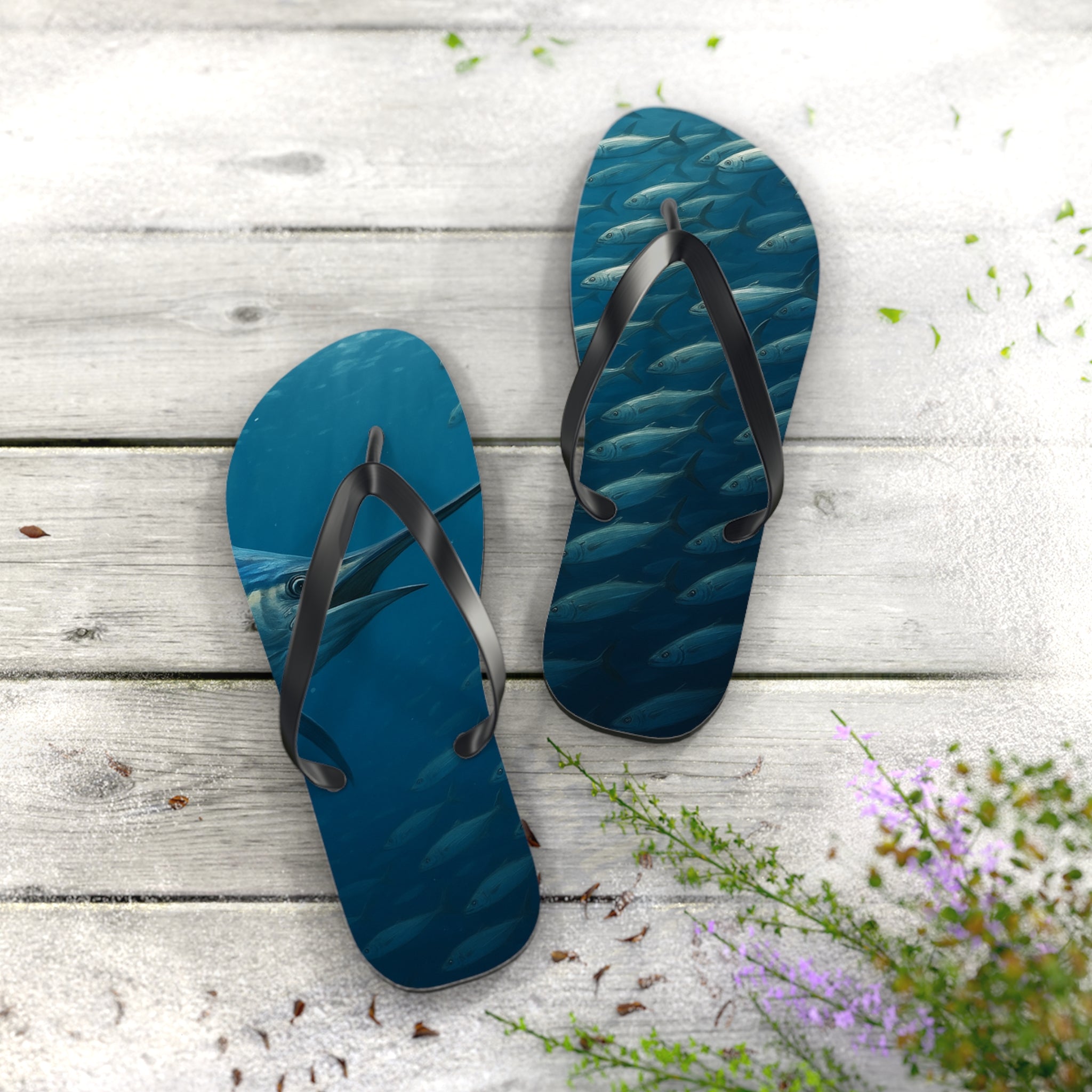 Blue Marlin Flip Flops - Get Tight Gear
