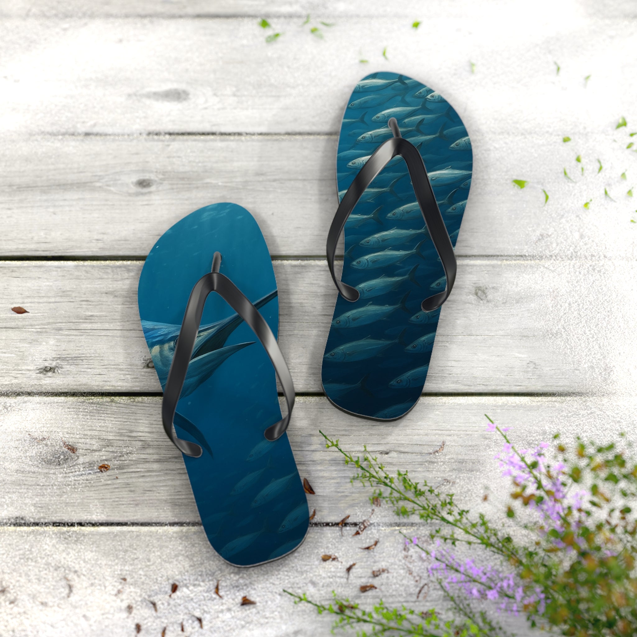 Blue Marlin Flip Flops - Get Tight Gear