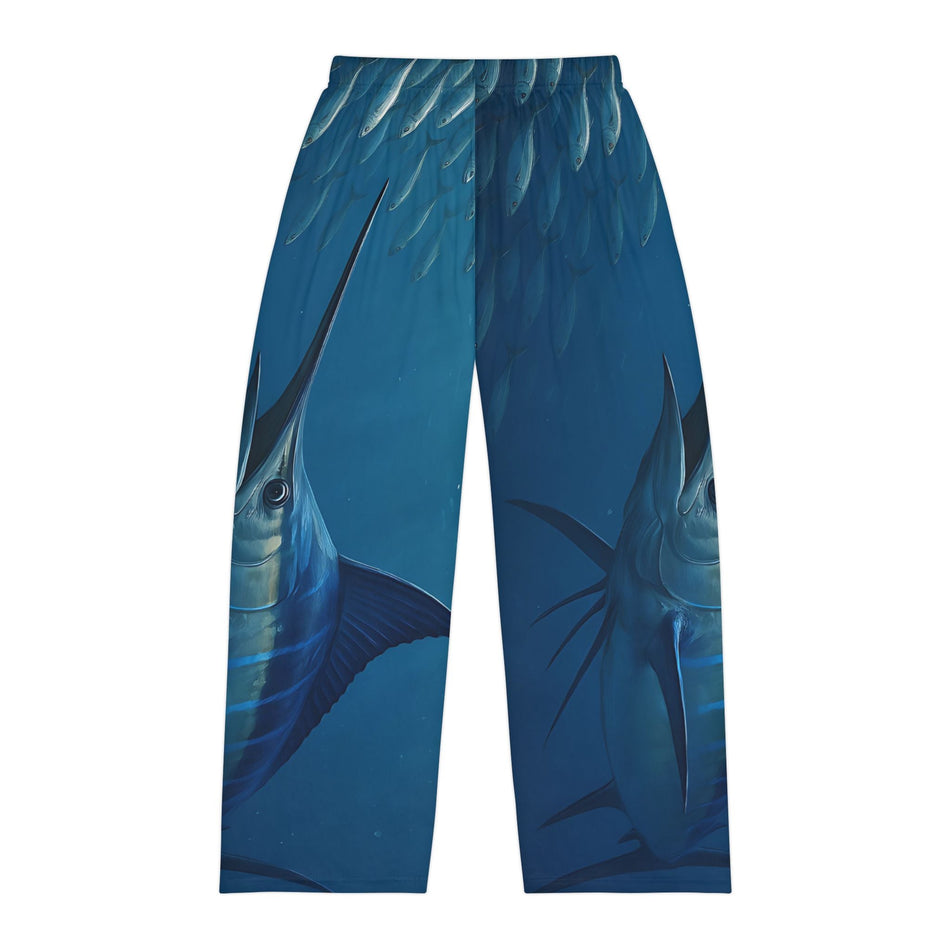 Blue Marlin Print Pajama Pants - Get Tight Gear