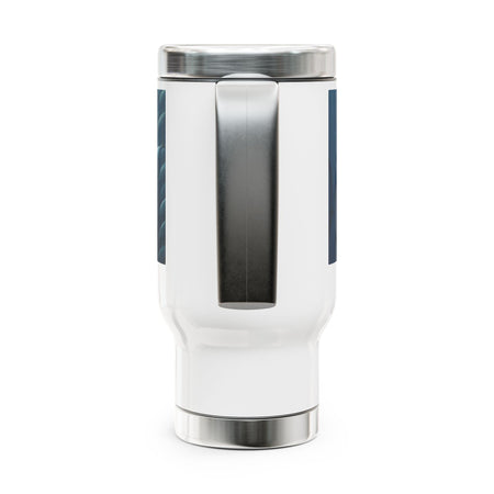 Blue Marlin Stainless Steel Travel Mug - 14oz Fish Design - Get Tight Gear